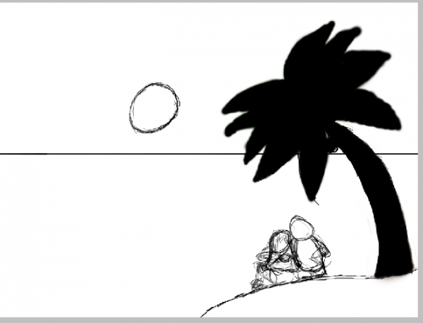 Creation of Love at Sunrise: Step 3